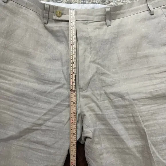 Lauren Ralph Lauren Men's Linen Pants Casual Boho Beachy Minimalist Beige 38x32 - Picture 5 of 6